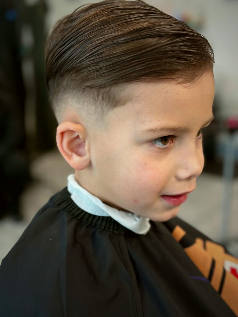 Coupe avec volume sur le dessus et dégradé